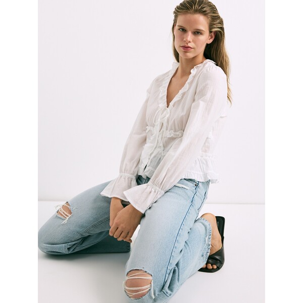 Reserved Jeansy straight ze średnim stanem 511JX-50J