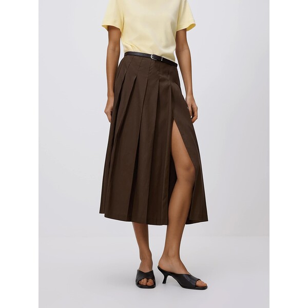 Reserved Spódnica midi z paskiem 451IK-89X