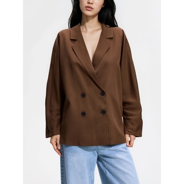 Reserved Marynarka oversize z lyocellu 926KI-88X