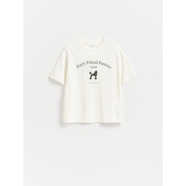 Reserved T-shirt z nadrukiem 183KF-01X