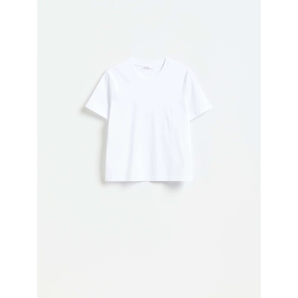 Reserved T-shirt z bawełny merceryzowanej 704LD-00X