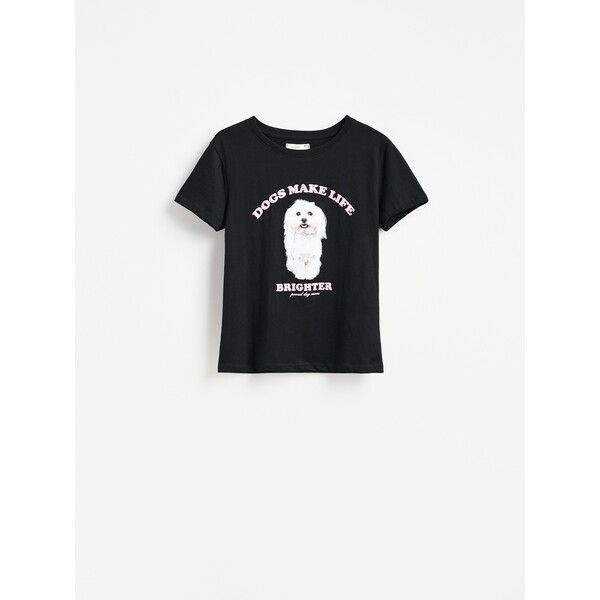 Reserved T-shirt z nadrukiem 215HT-99X