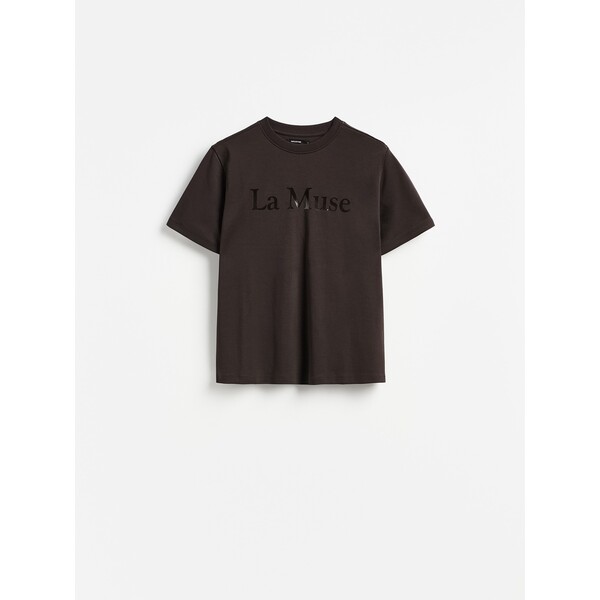 Reserved Bawełniany t-shirt z nadrukiem 151KF-89X