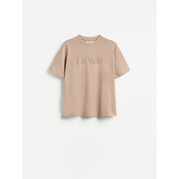 Reserved Bawełniany t-shirt z nadrukiem 151KF-84X