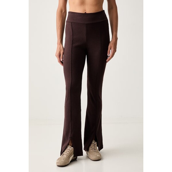 Puma legginsy damskie HER  brązowe high waist 694028