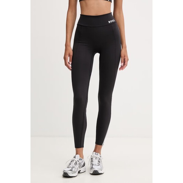 BOSS legginsy damskie Ekiden4  czarne regular waist 50572091