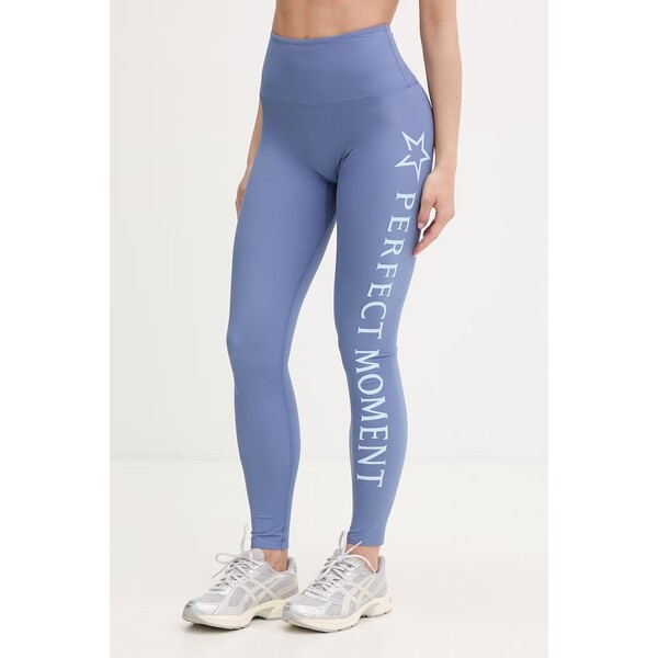 Perfect Moment legginsy damskie  niebieskie high waist W3001372