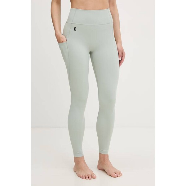 On legginsy do jogi damskie Studio  zielone high waist 1WG10910229