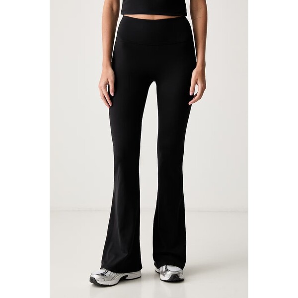 Le Privé legginsy damskie COMFORT FLARE  czarne regular waist LP00721