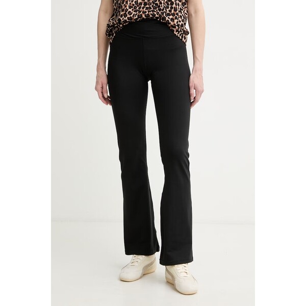DKNY legginsy damskie  czarne regular waist DP6P3918