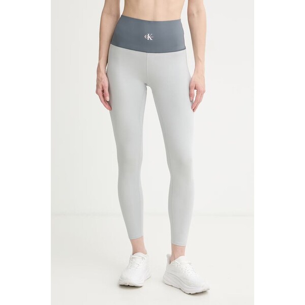 Calvin Klein Performance legginsy damskie  szare high waist LVGWS6L604