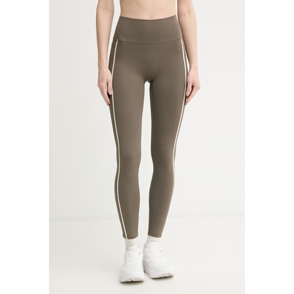 P.E Nation legginsy treningowe Dynamic  damskie kolor brązowy wzorzyste 261G028
