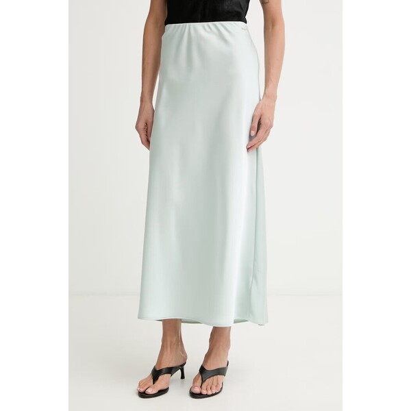Calvin Klein spódnica  zielona gładka LV044F621G
