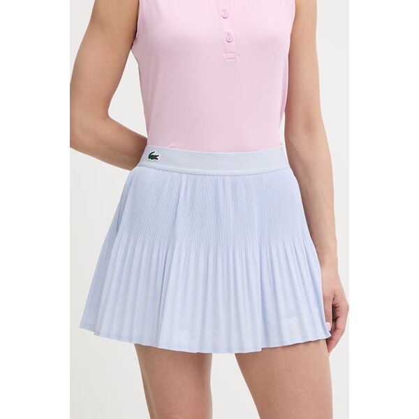 Lacoste spódnica  niebieska gładka JF9990