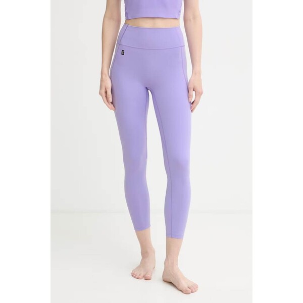 On legginsy do jogi damskie Studio  fioletowe high waist 1WG10924363