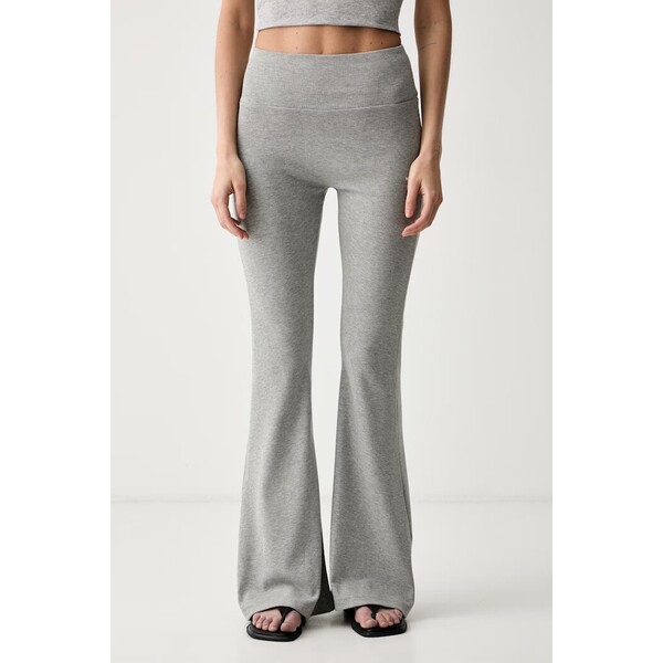 adidas Originals legginsy damskie z wiskozą Essentials  szare high waist KT4759