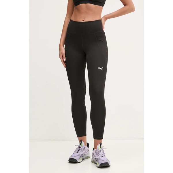 Puma legginsy sportowe damskie Essential Tight  czarne high waist 525899
