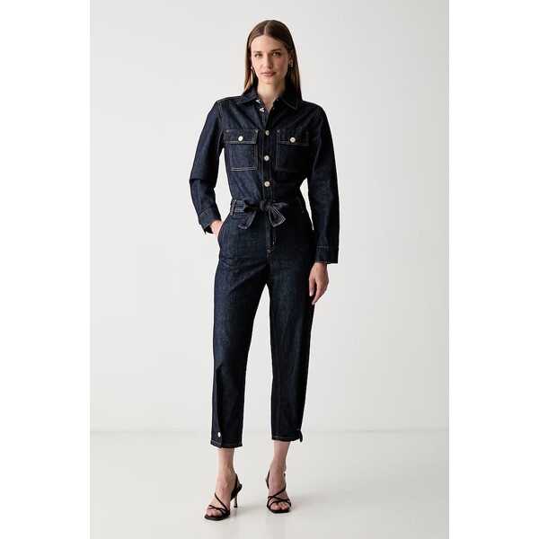 Liu Jo kombinezon damski jeansowy  granatowy UF6194 D0268 UF6194.D0268