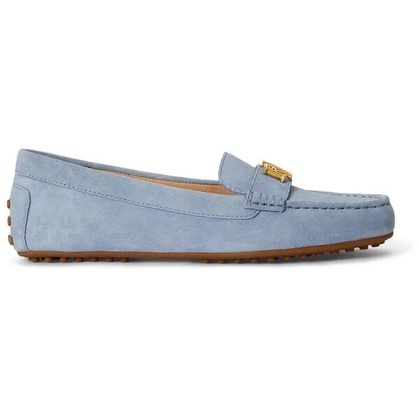 Lauren Ralph Lauren mokasyny damskie zamszowe Barnsbury  niebieskie 802821629034 802821629034.400