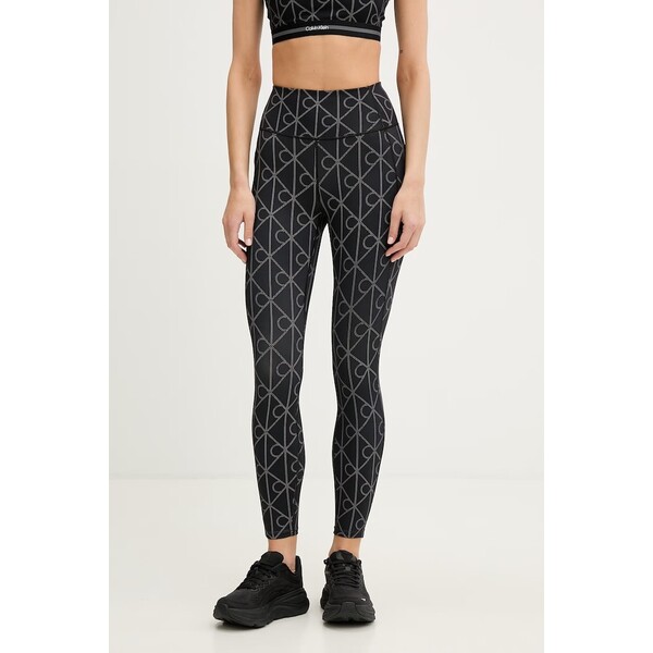 Calvin Klein Performance legginsy sportowe damskie  czarne high waist LVGWS6L645