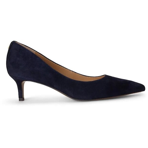 Lauren Ralph Lauren szpilki zamszowe Adrienne  granatowe 802P17691001 802P17691001.410