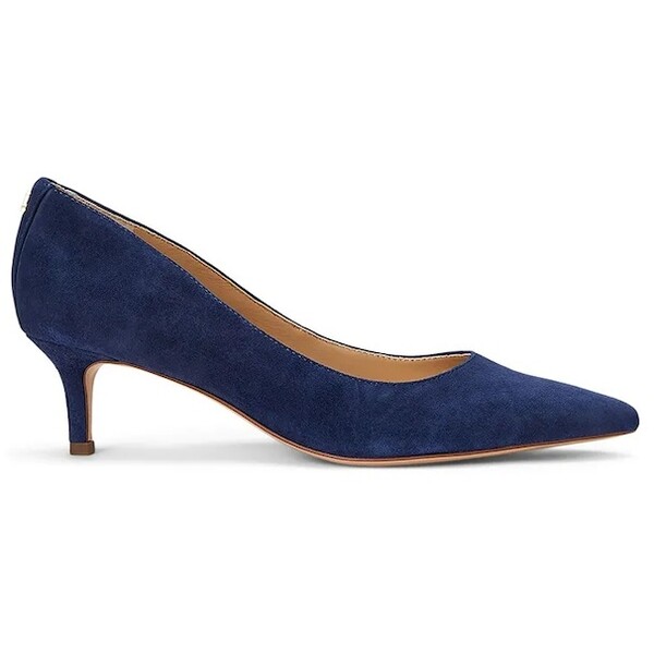 Lauren Ralph Lauren szpilki zamszowe Adrienne  kolor granatowy 802755524010 802755524010.410