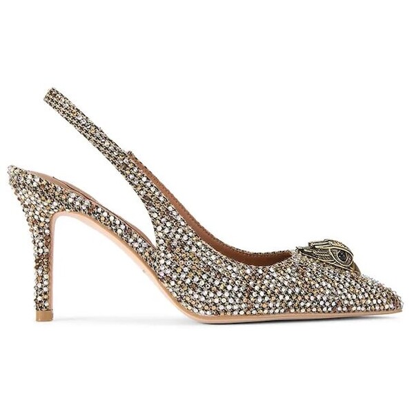 Kurt Geiger London szpilki Belgravia High Sling Beige Comb  beżowe 3422843609