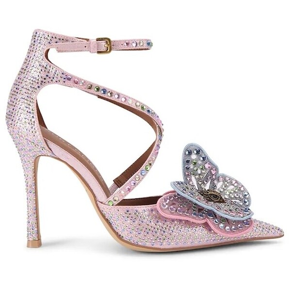 Kurt Geiger London szpilki Butterfly Strap Court  różowe 5610453069