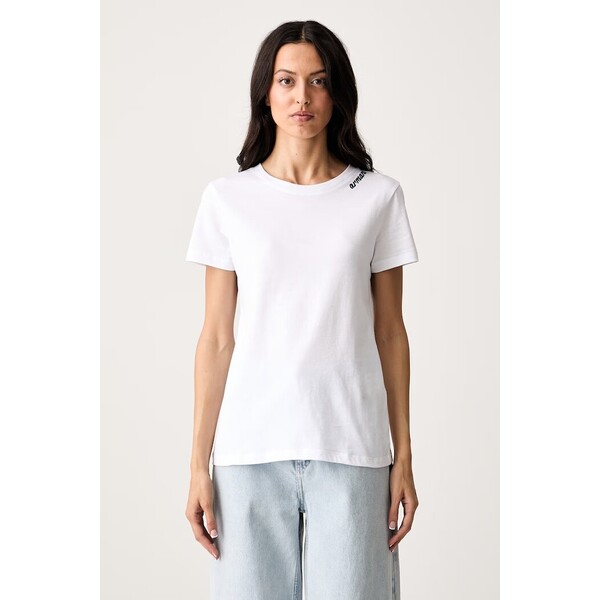 Armani Exchange T-shirt damski bawełniany  biały XW003260 AF10356 XW003260.AF10356