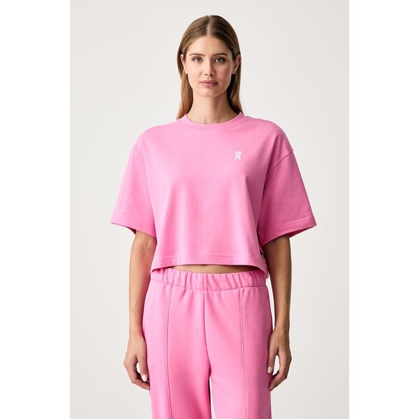 On crop top damski bawełniany Club Boxy  różowy 1WF11124983