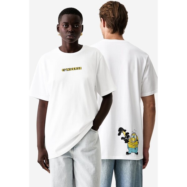 Converse T-shirt bawełniany x Minions & Monsters  biały CVM6T225