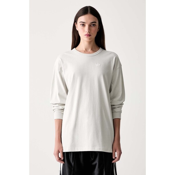 adidas Originals longsleeve damski bawełniany Essentials  szary KR8791