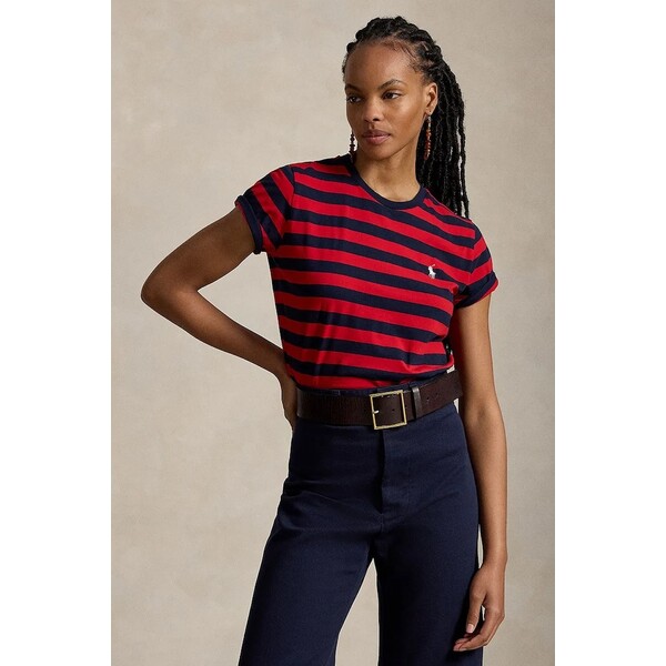 Polo Ralph Lauren T-shirt damski bawełniany  czerwony 211B17779