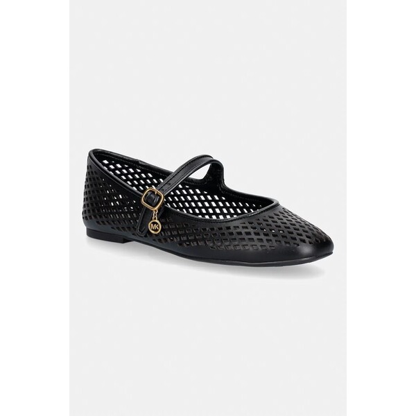 MICHAEL Michael Kors baleriny skórzane Nellie Flex Ballet  czarne 40T6NLFP3L.001