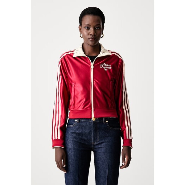 adidas Originals bluza dwustronna damska Firebird  beżowa KT1850