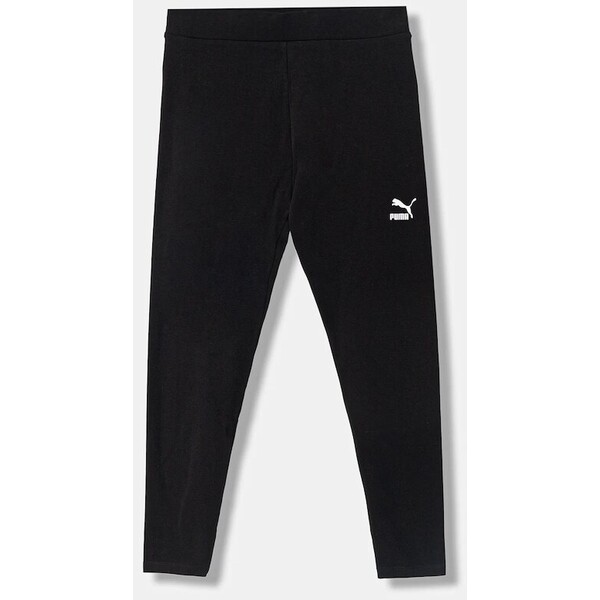 Puma legginsy damskie bawełniane z elastanem  czarne high waist 535612