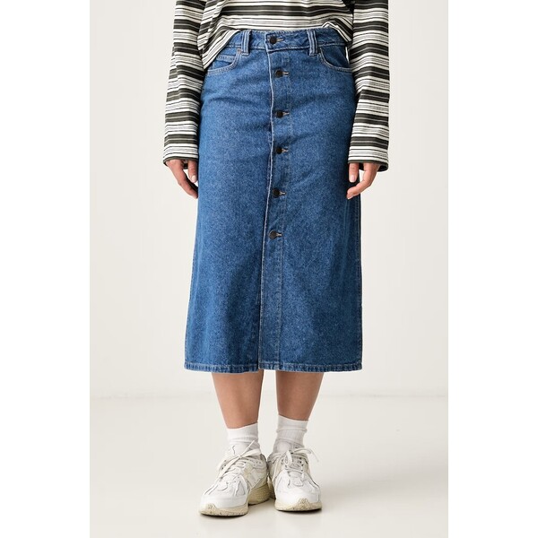 Dickies spódnica jeansowa  niebieska gładka DK0A888ICLB1