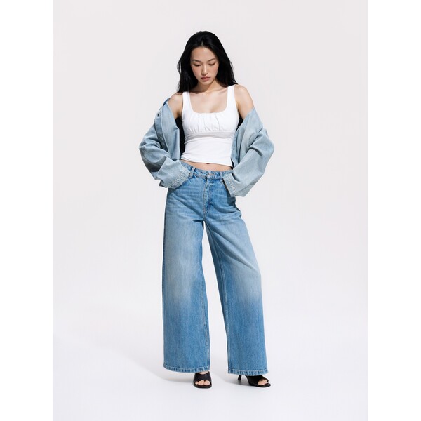 Reserved Jeansy baggy fit 523JX-50J