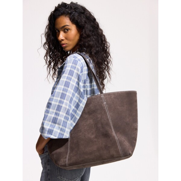Reserved Zamszowa torebka shopper 4697Y-90X