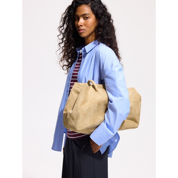 Reserved Torebka shopper z imitacji zamszu 4688Y-80X