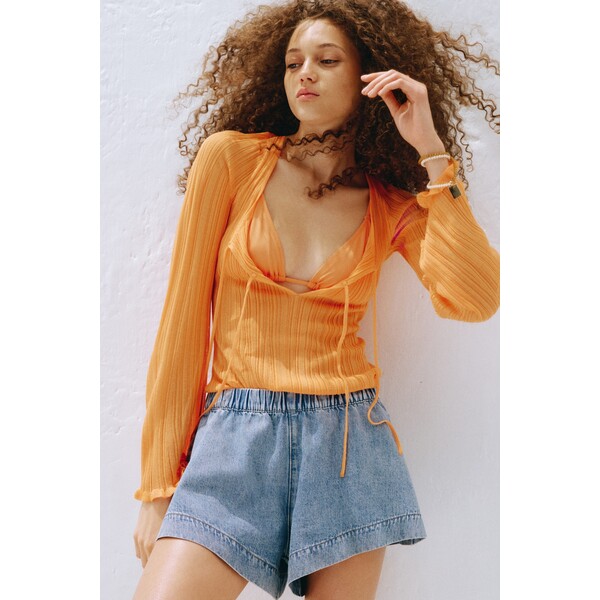 H&M Dżinsowe szorty bez zapięcia 1336306