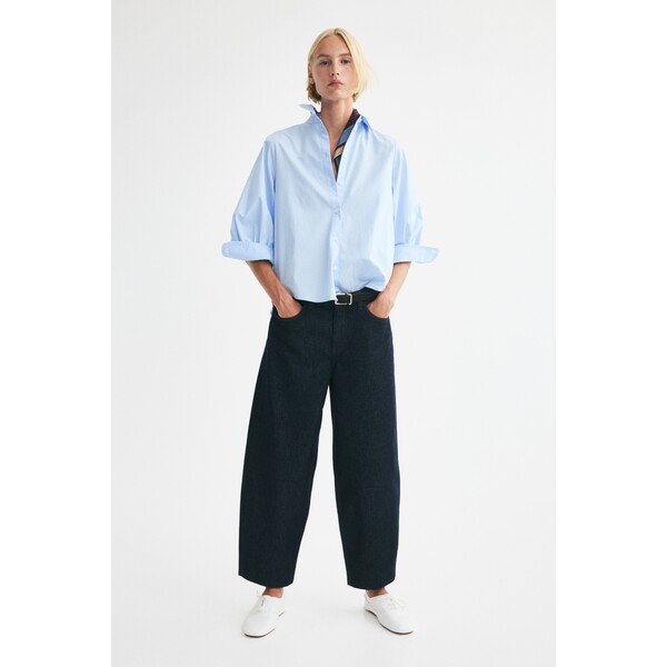 H&M Bawełniana koszula z baloniastym rękawem 1360820