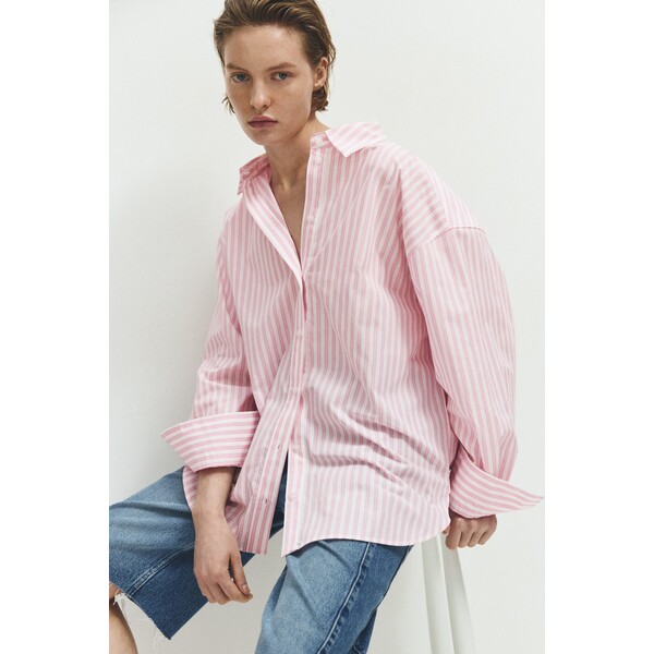 H&M Popelinowa koszula oversize 1297196