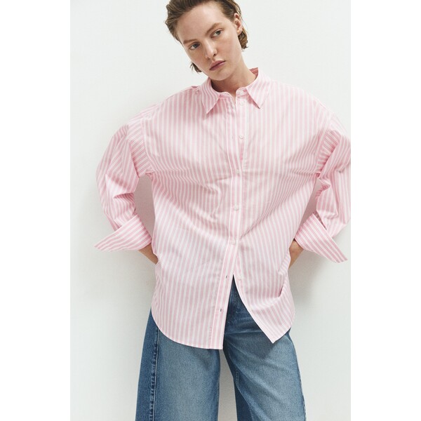 H&M Popelinowa koszula oversize 1297196