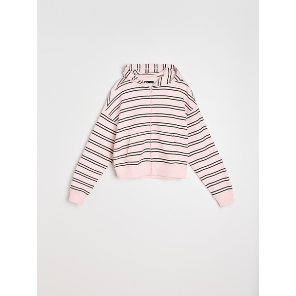 Sinsay Bluza oversize z bawełną w paski 120JW-MLC
