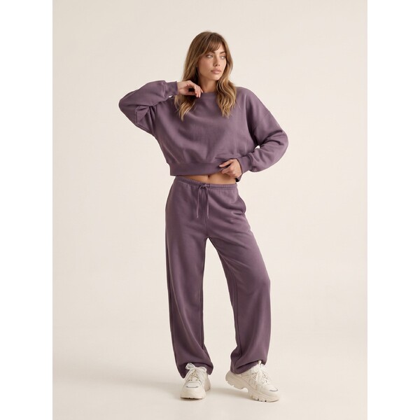 Sinsay Krótka bluza crewneck 106JT-44X