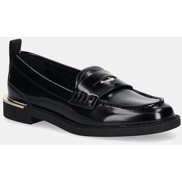 Dkny mokasyny Raeya  damskie kolor czarny na płaskim obcasie K3596299 K3596299.BLK