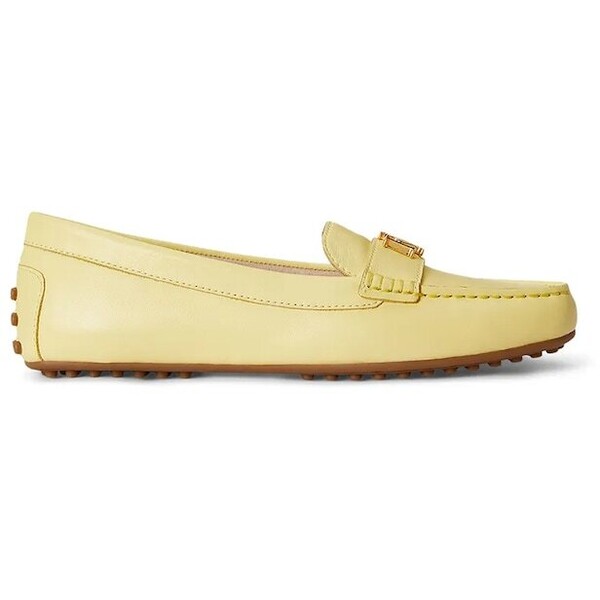 Lauren Ralph Lauren mokasyny damskie skórzane Barnsbury  żółte 802852847028 802852847028.700
