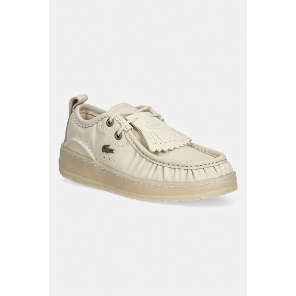 Lacoste półbuty damskie skórzane Umpire WMN Sneakers  beżowe 51SFA0121