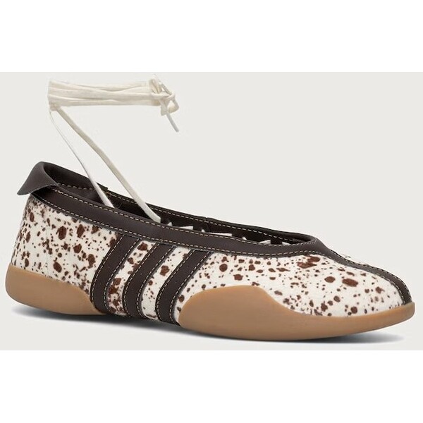 adidas Originals baleriny skórzane Taekwondo Mei Ballet  beżowe KI0402